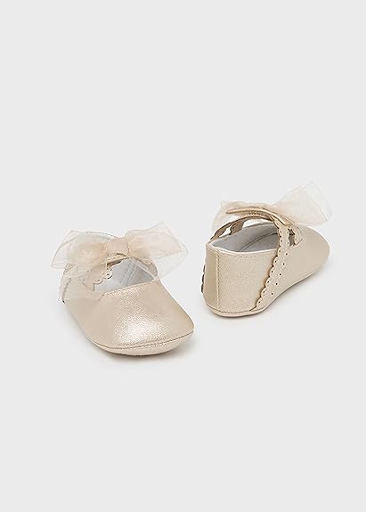 Dressy Organza Bow Maryjane Crib Shoe