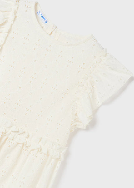 Eyelet Knit Blouse