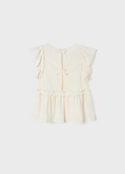 Eyelet Knit Blouse