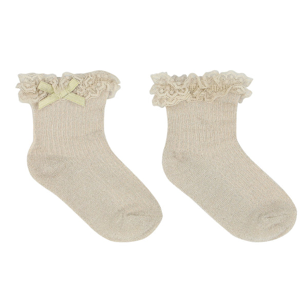 Shimmer Frill Dress Socks