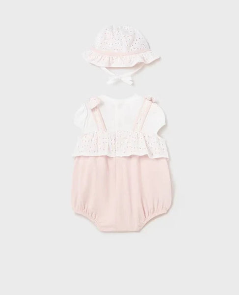 2pc Eyelet Romper Set