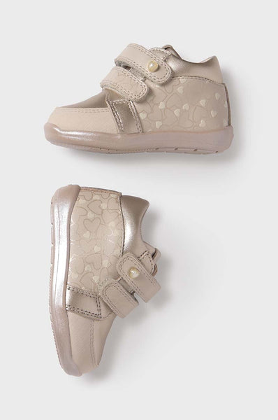 Embossed Hearts Bootie