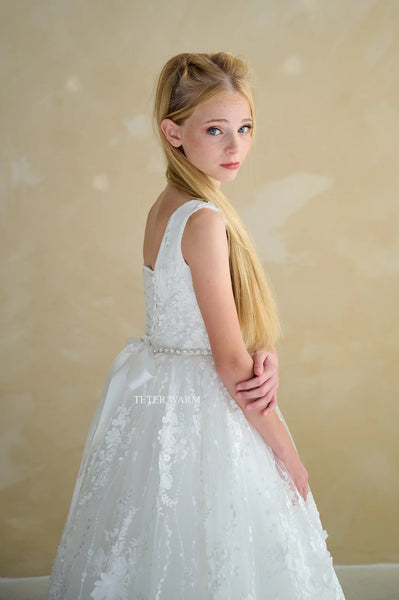 Destiny-All Over Lace with Corset Back Communion