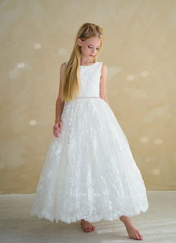 Destiny-All Over Lace with Corset Back Communion