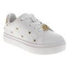 LEA Gold Studed Heart Sneakers