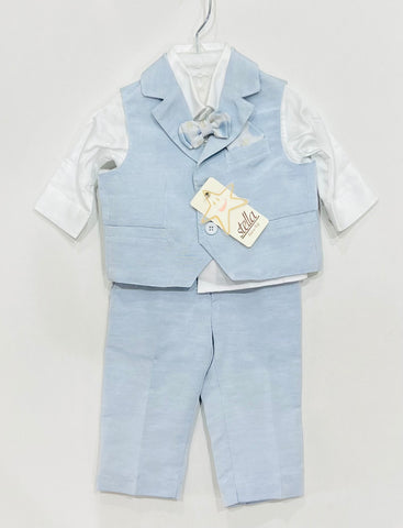 5pc Solid Cielo Vest Set