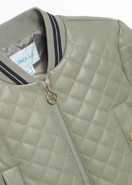 3pc Diamond Padded Bomber/Short & Knit Top Set