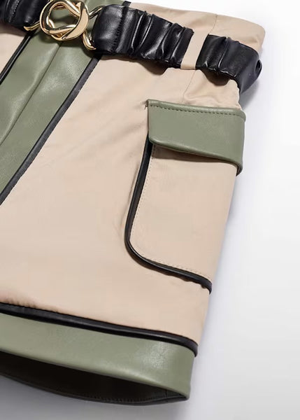 2pc Colourblock Skirt Set