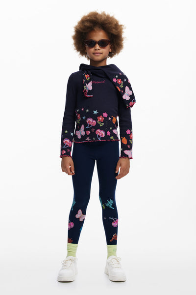 TS_Carlotta Ribbed Fruit, Flower & Butterfly Top