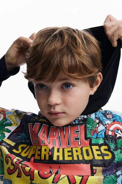 TS-Marvel Magazines Heros L/S Top