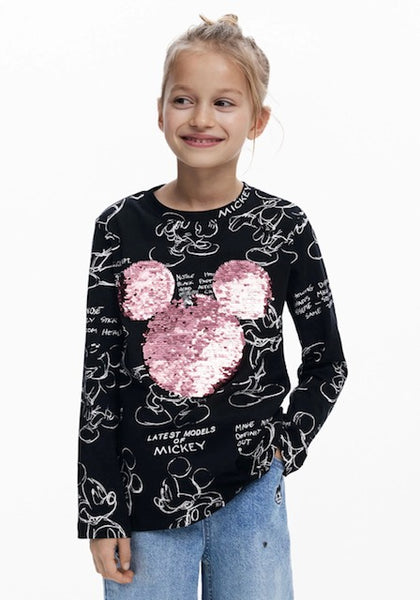 TS_Mickey Sequins Head L/S