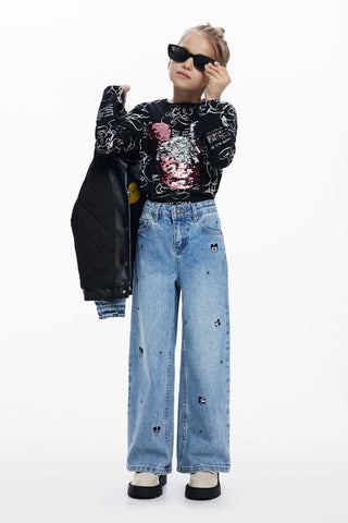 TS_Mickey Sequins Head L/S