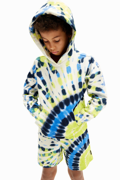 2pc Tie Dye Hoodie Short Set