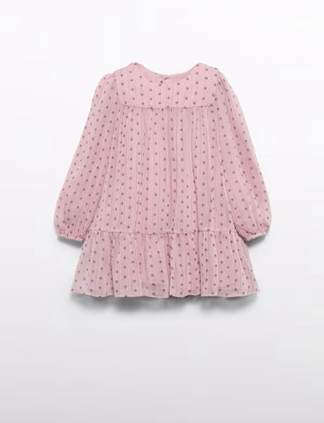 2pc Printed Dress Set w/Tights