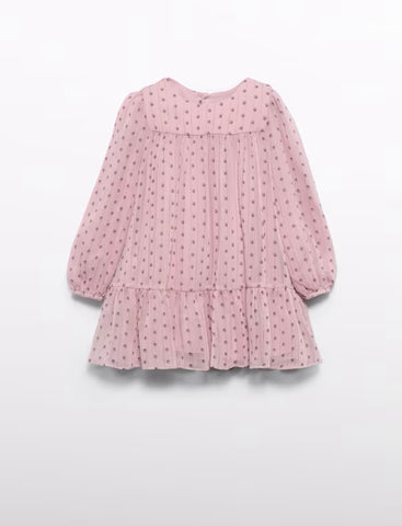 2pc Printed Dress Set w/Tights