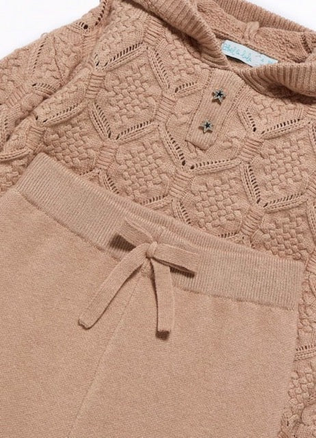 2pc Knit Hooded Lounge Set