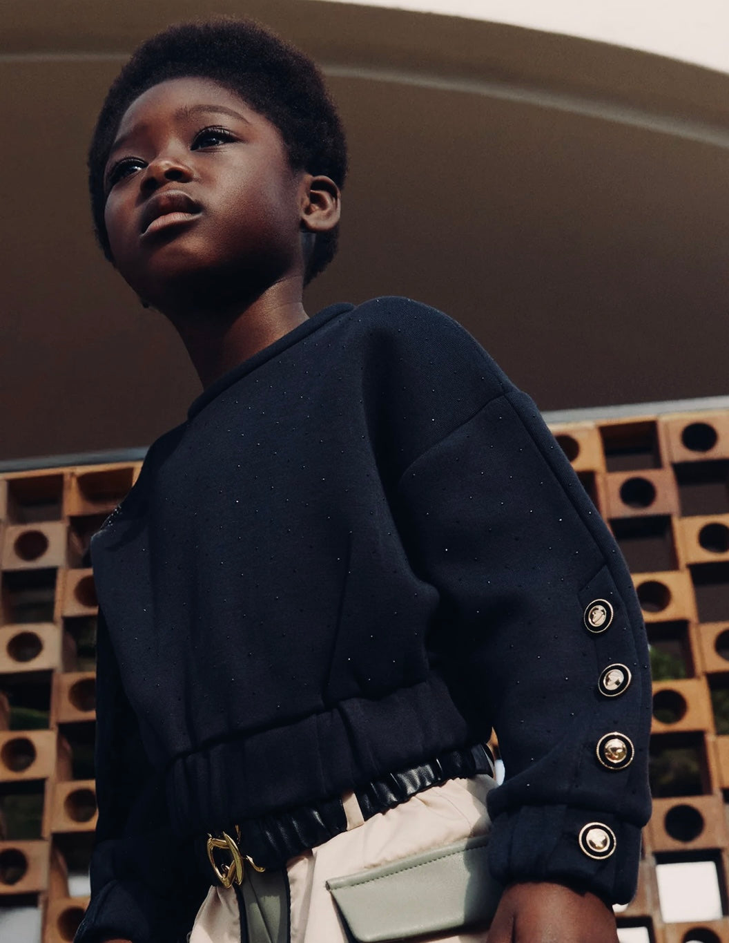 Rhinestone Pullover Sweatshirt