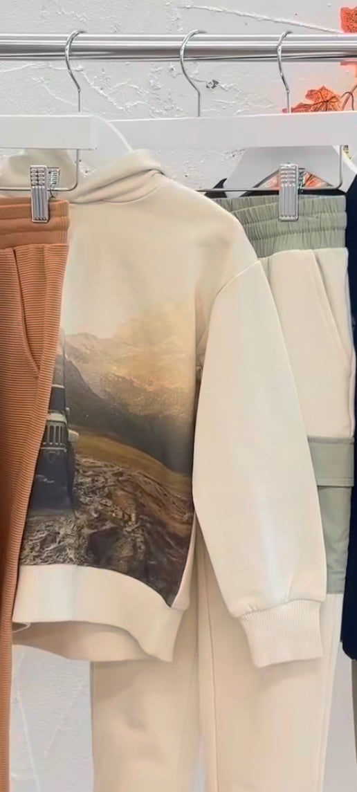 2pc Hooded Graphic Jeep Tracksuit