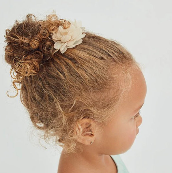 2pk Organza Flower Clip