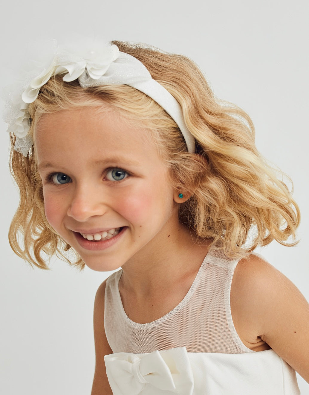 Shimmer Tulle Flower Headband