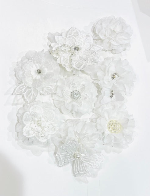 Fancy Baptismal Custom Flower Clip