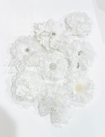Fancy Baptismal Custom Flower Clip