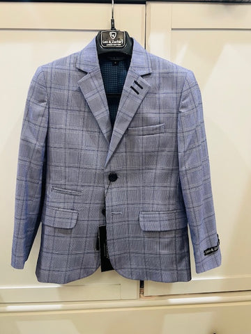 Steel/Ocean Blue Crush  CooledChecks WindowPane Blazer