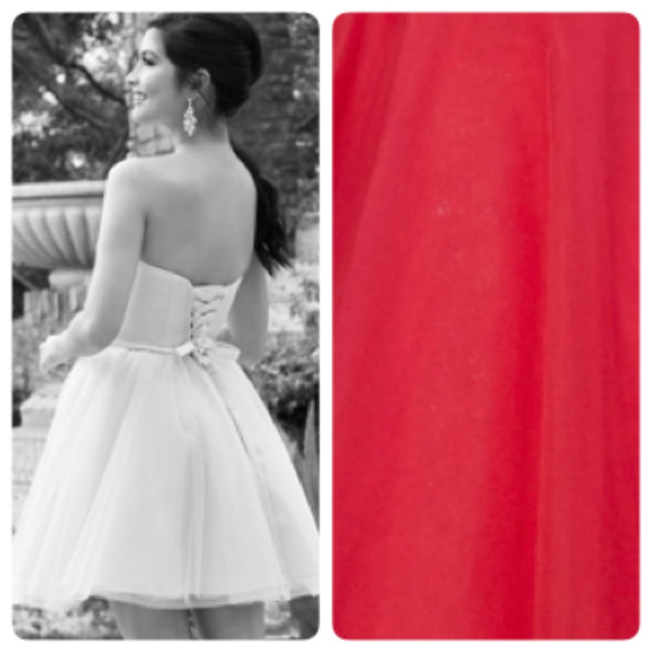 Satin Sweatheart & Tulle Skirt Party Dress