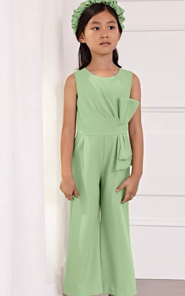 Crepe Bow Jumpsuit