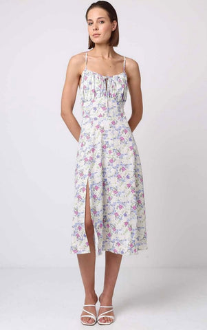 Lychee Tiny Flower Mid Sun Dress