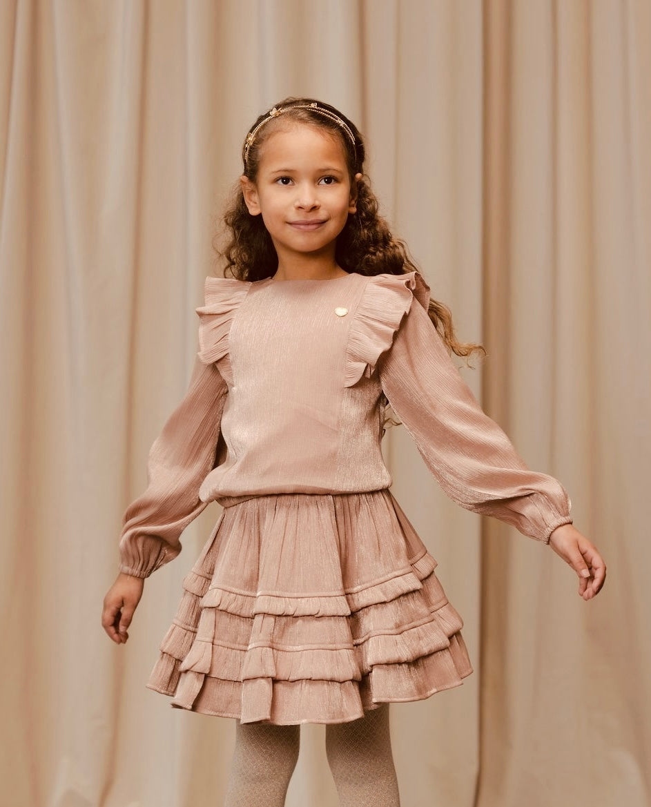 3pc EVERY/THAMSIN ShimmerRuffle SkirtSet