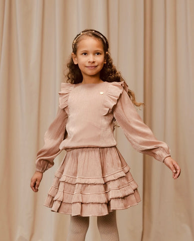 3pc EVERY/THAMSIN ShimmerRuffle SkirtSet