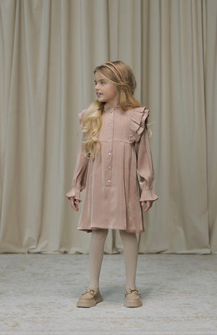 2pc SKLAR Shimmer Ruffle Dress w/Tights