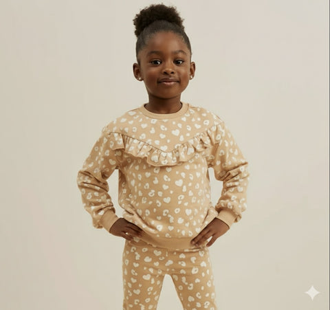 2pc Hearts Legging Set