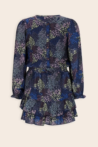MIGGY Denim Floral Dress
