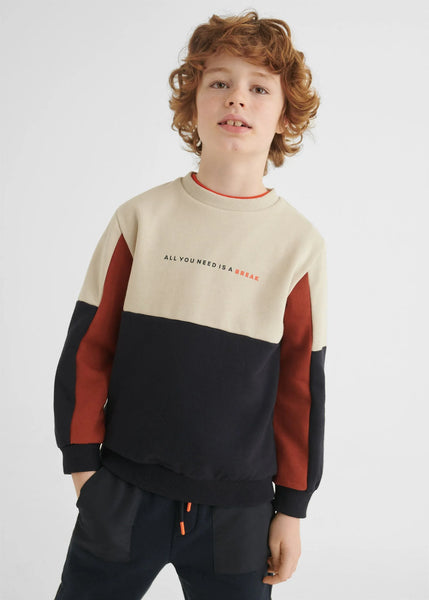All You Need Colour Block Sweat Top