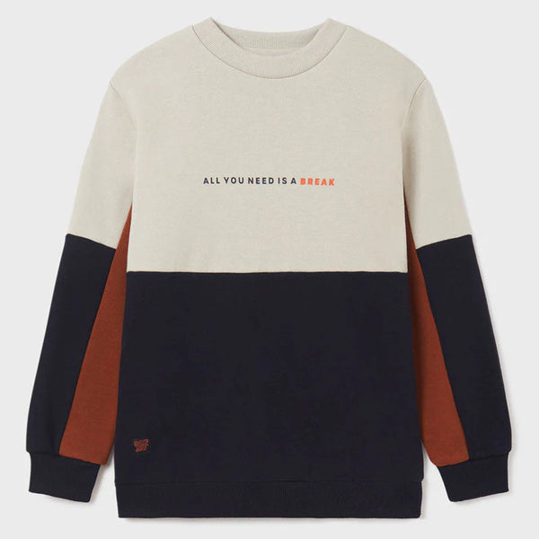 All You Need Colour Block Sweat Top