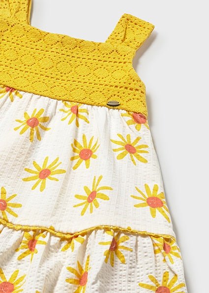 2pc Sunflower Sundress w/Hat