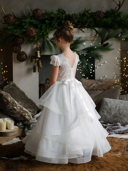 Kate Lace HorseHair Communion Dress