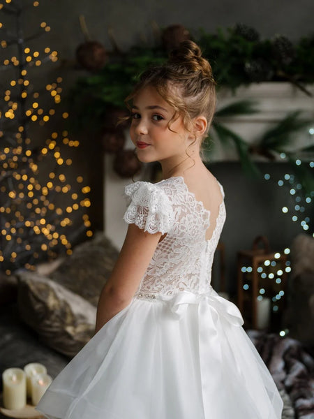 Kate Lace HorseHair Communion Dress
