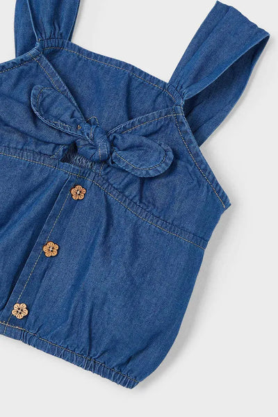 2pc Denim Chambray Short Set
