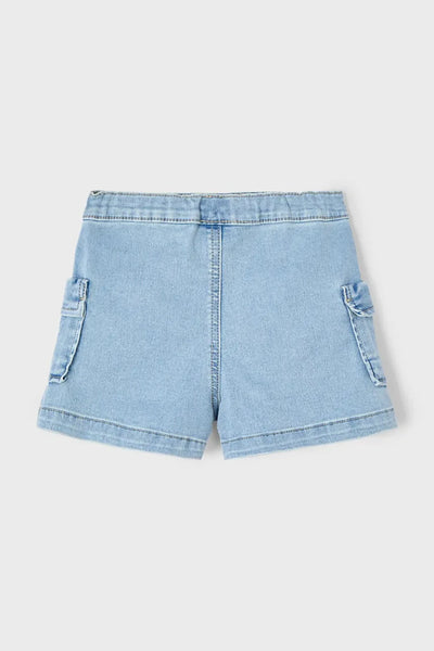 2pc Printed Top & Denim Skort Set