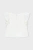 Gauze Blouse w/Lace Trim