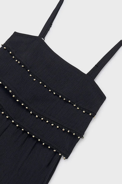 Long Jumpsuit with Ruffles