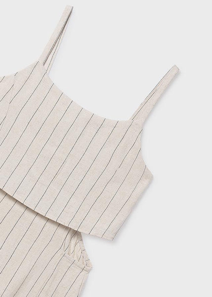 Striped Cut Out Romper