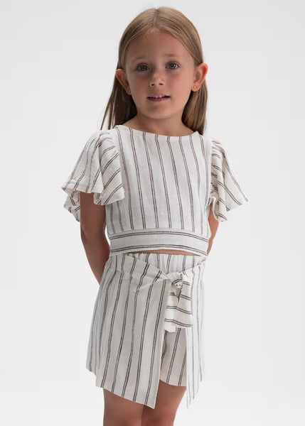 2pc Striped Skirt Set