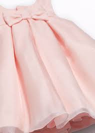 A-Line Organza Bow Dress