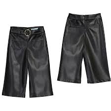 Pleather Culotte Pant