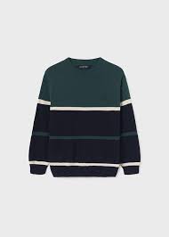 Colour Block Pullover Sweater