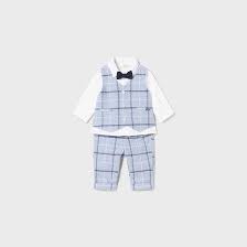 3pc Plaid Vest Set